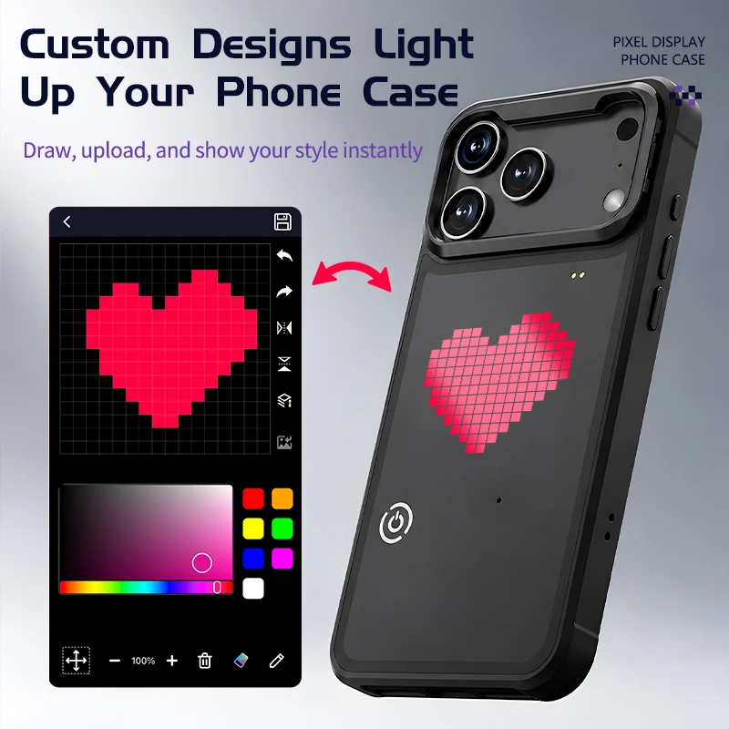 Phone Accessories Case - DIY Mode with APP Image Screen