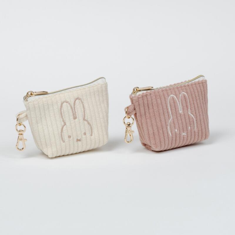 Airtag Holder Case - Cartoon Miffy Rabbit Corduroy Embroidery Coin