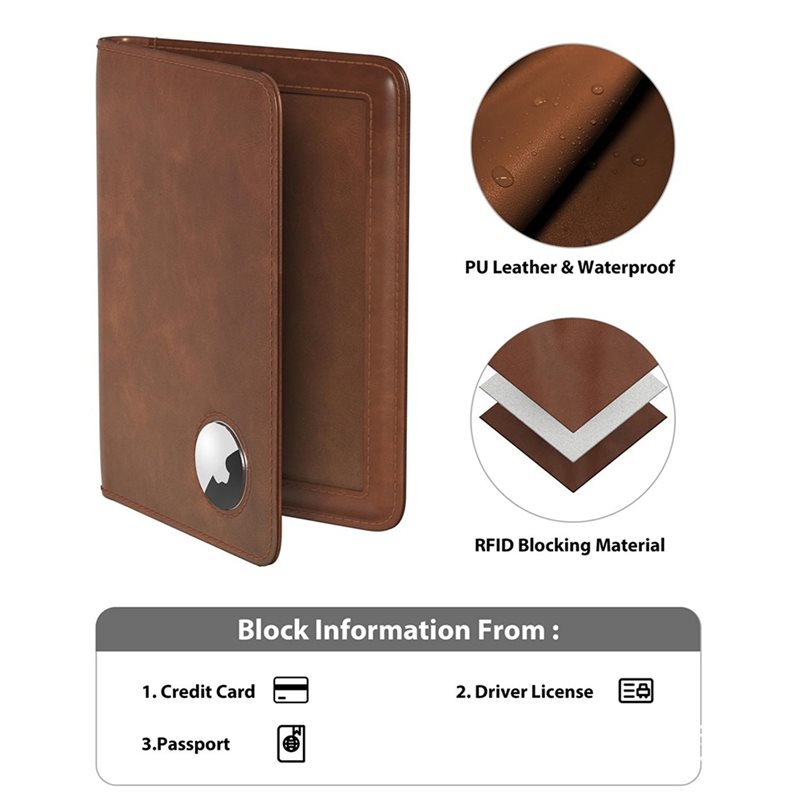 ABRT-Passport Holder With RFID - Airtag Holder Case 评论和价格