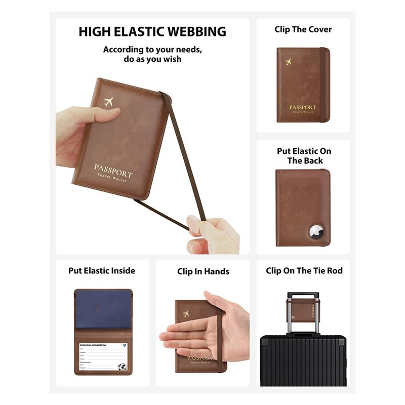 ABRT-Passport Holder With RFID - Airtag Holder Case 评论和价格