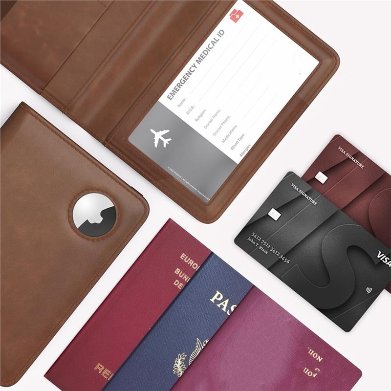ABRT-Passport Holder With RFID - Airtag Holder Case 评论和价格
