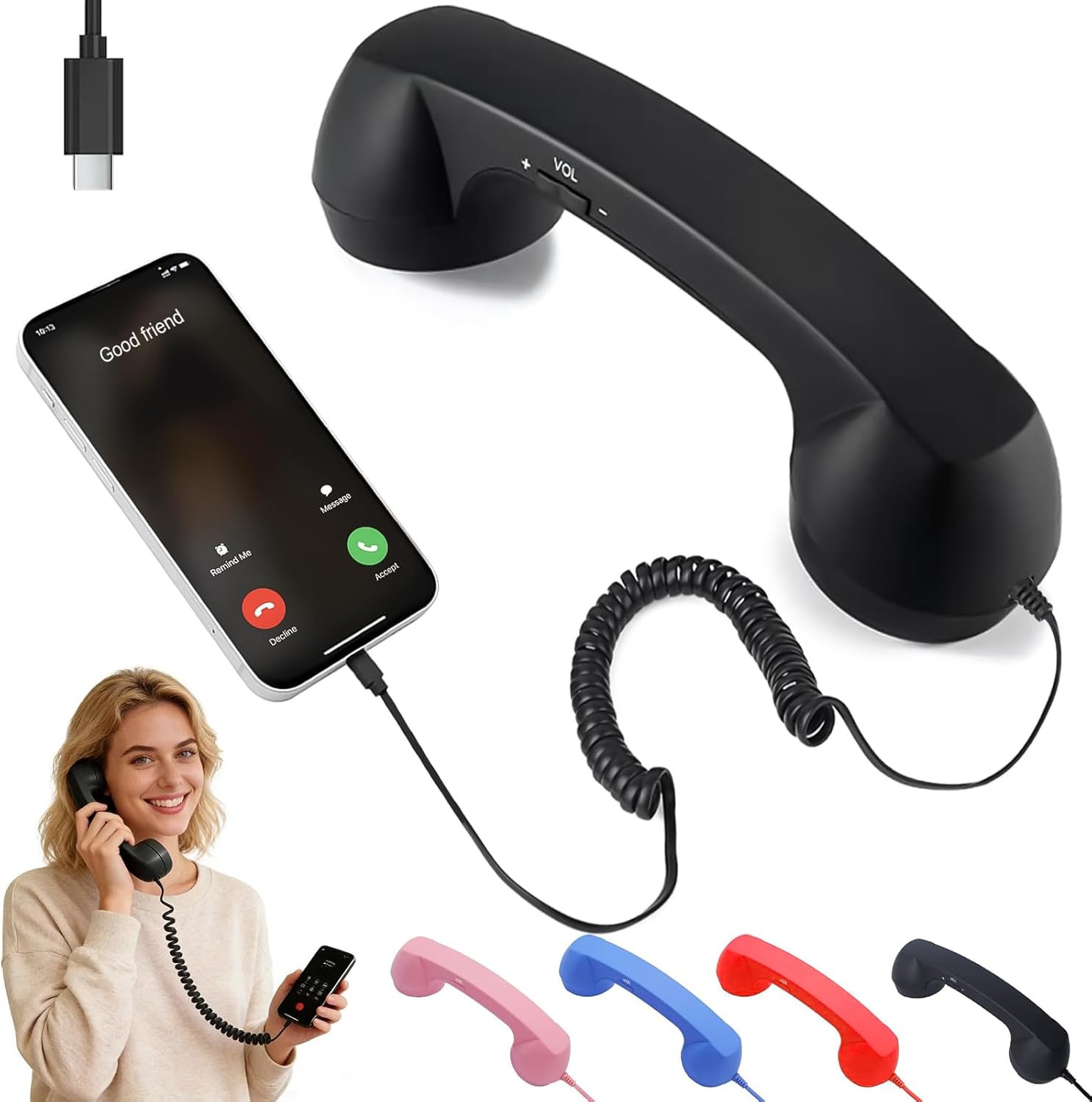 Retro Handset for Mobile Phone - Retro Handset Phone 评论和价格
