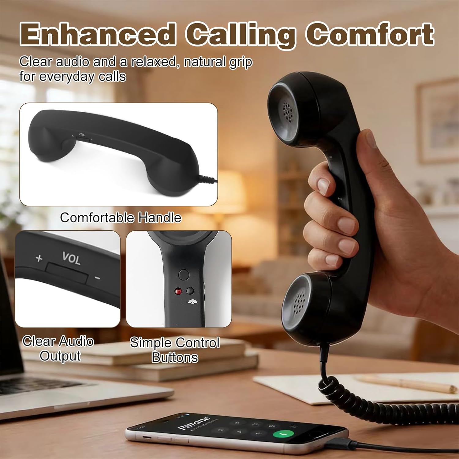 Retro Handset for Mobile Phone - Retro Handset Phone 评论和价格