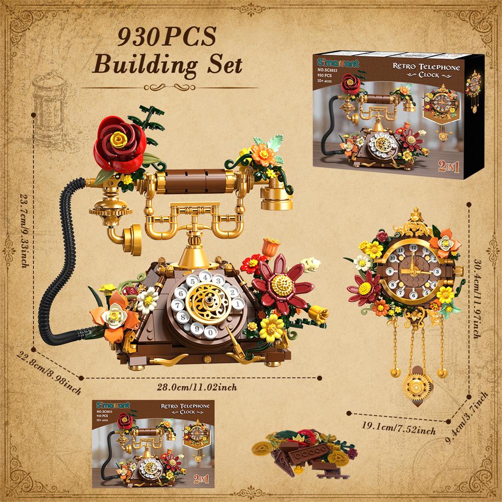 INSOON Flowers Retro Telephone - Retro Handset Phone 评论和价格