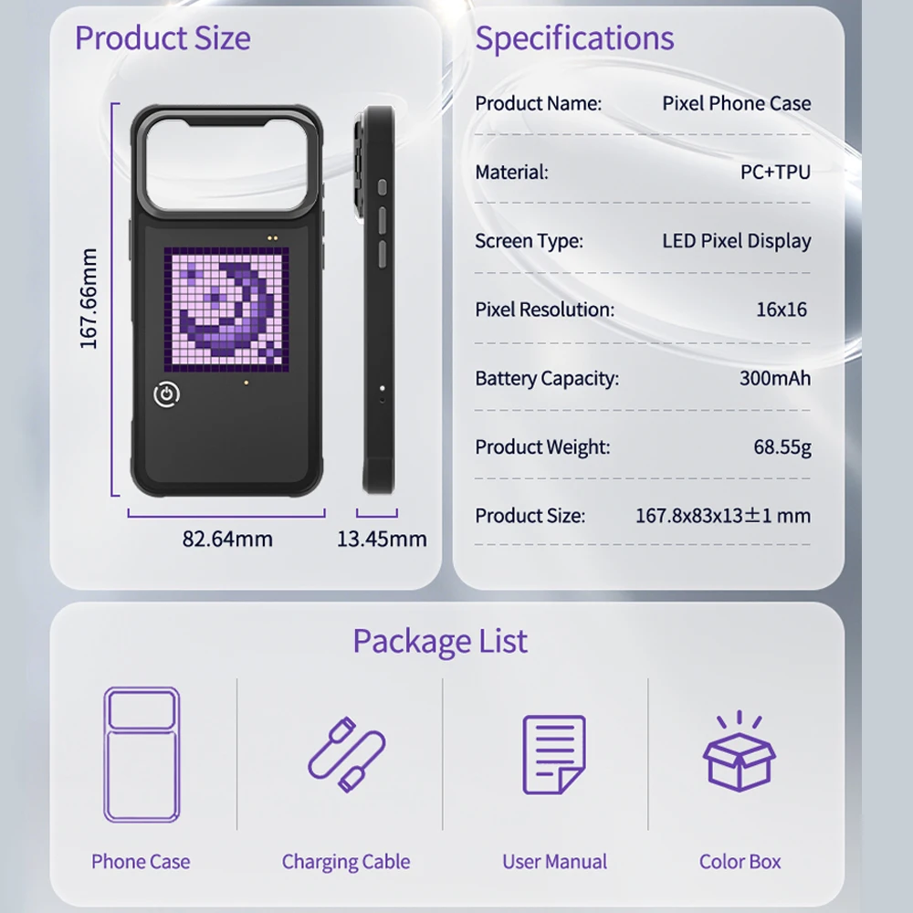 DIY Mode with APP Image Screen - Phone Accessories Case 评论和价格