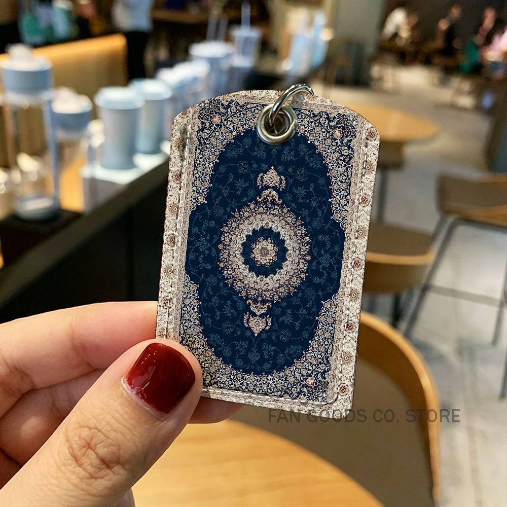 Persian Rug Carpet PU Leather  - Airtag Holder Case 评论和价格