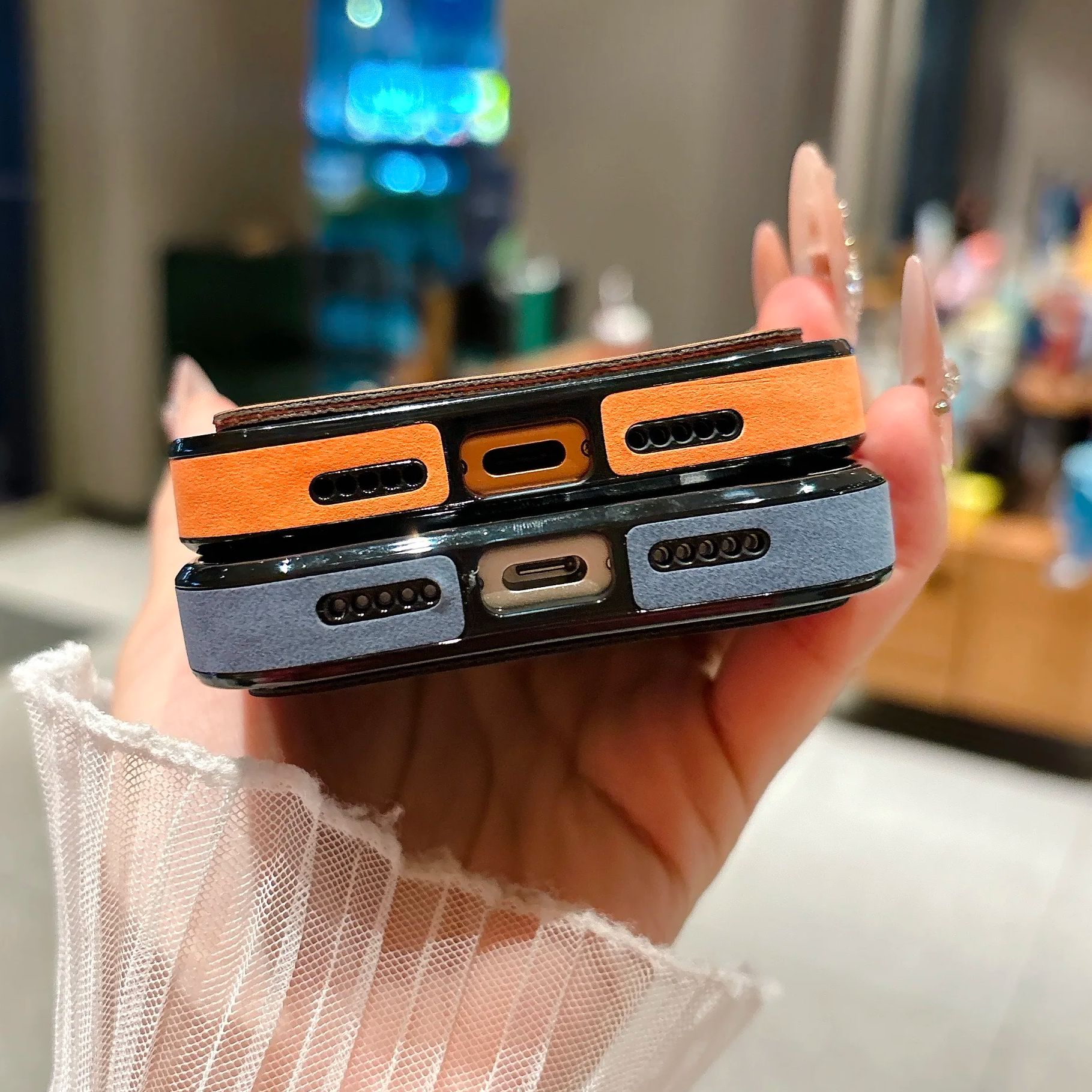 Wallet Card Holder Suede Leath - Phone Accessories Case 评论和价格