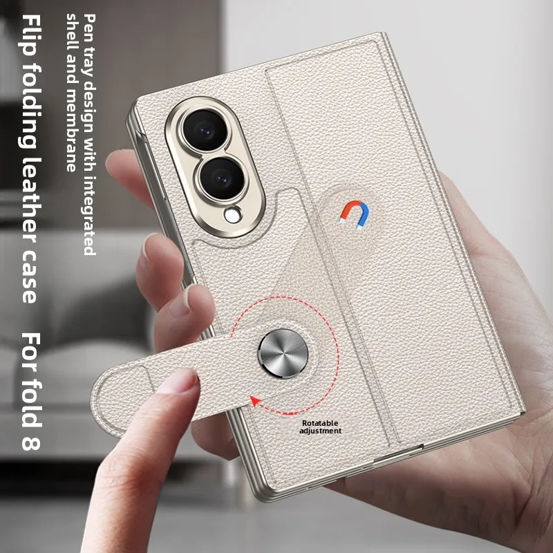 Luxury Business Flip Pen Slot  - Tempered Glass Screen 评论和价格