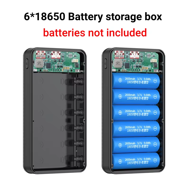 KEBIDUMEI DIY 6*18650 Battery  - Led Flash Case 评论和价格