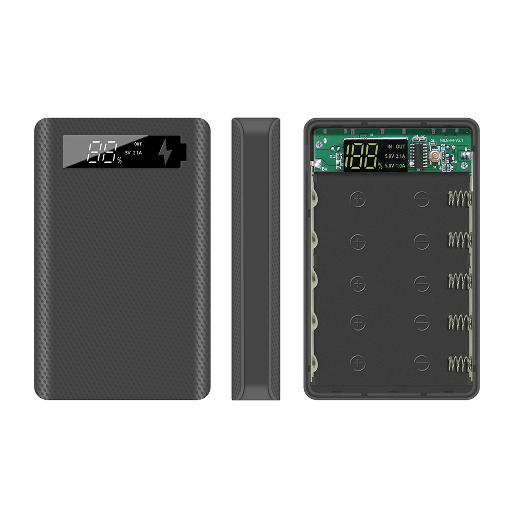 DIY Power Bank Case 5*18650 Ba - Led Flash Case 评论和价格