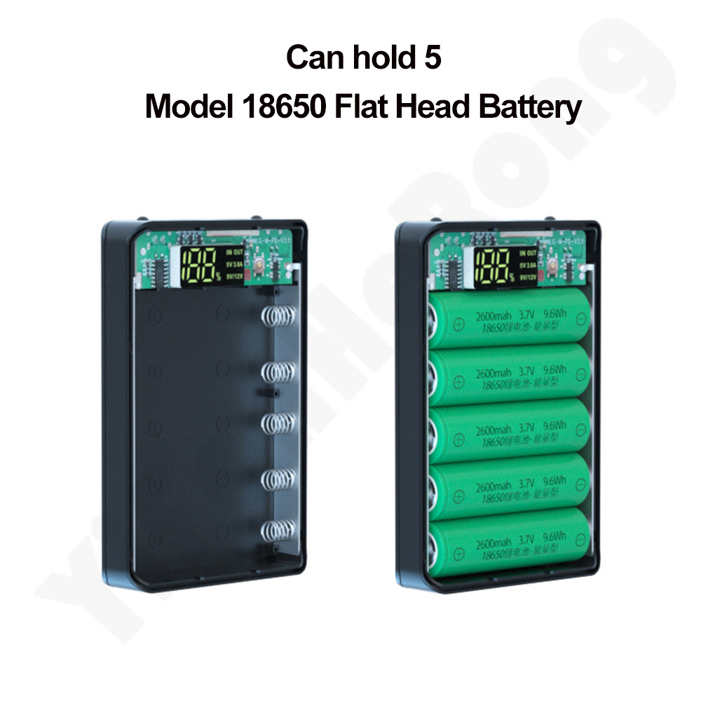 DIY Power Bank Case 5*18650 Ba - Led Flash Case 评论和价格