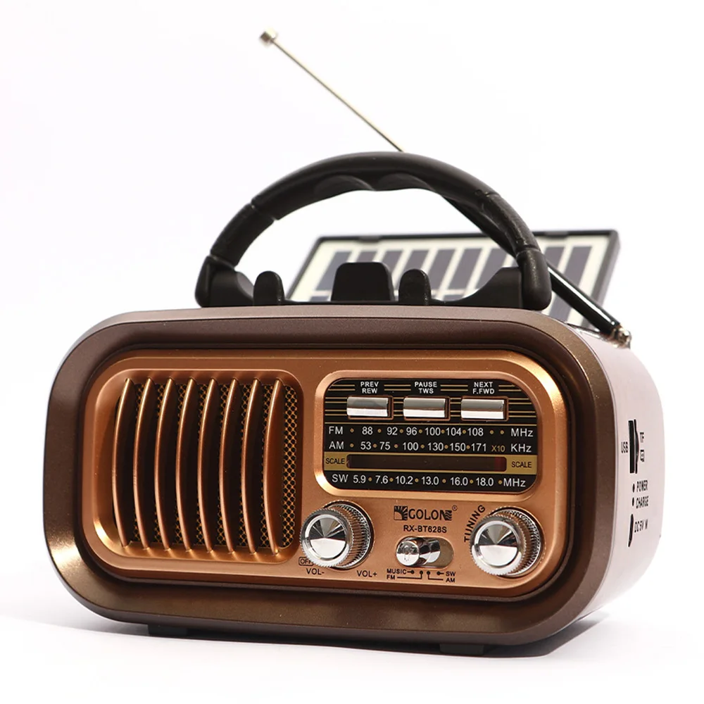 Mini Wooden Radio With Solar P - Retro Handset Phone 评论和价格