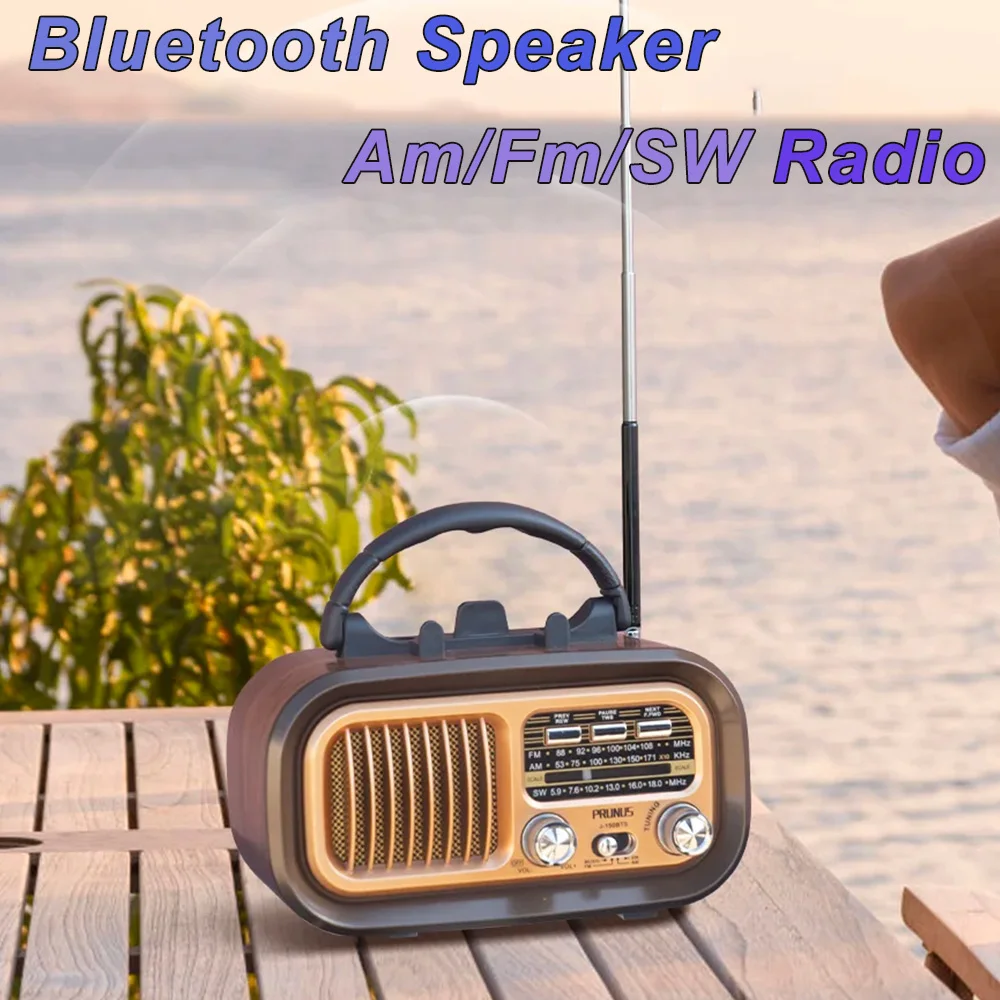 Mini Wooden Radio With Solar P - Retro Handset Phone 评论和价格