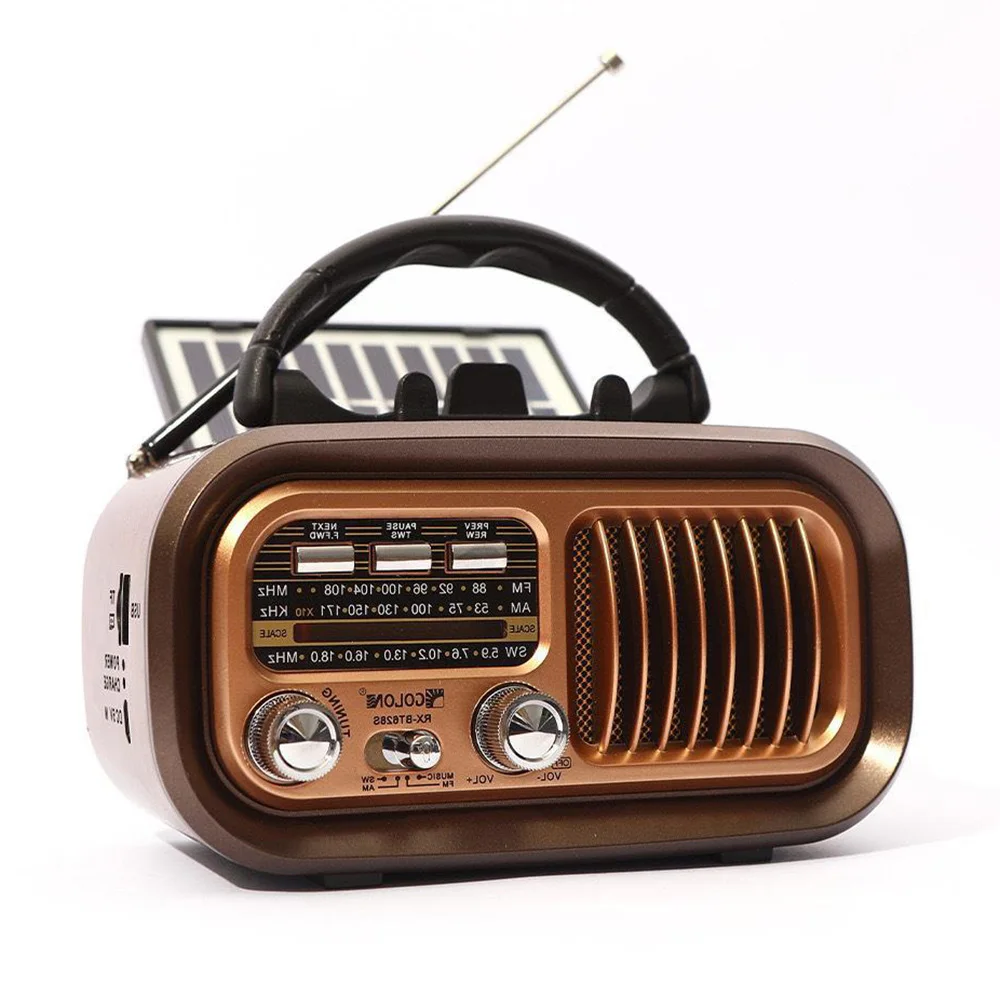 Mini Wooden Radio With Solar P - Retro Handset Phone 评论和价格