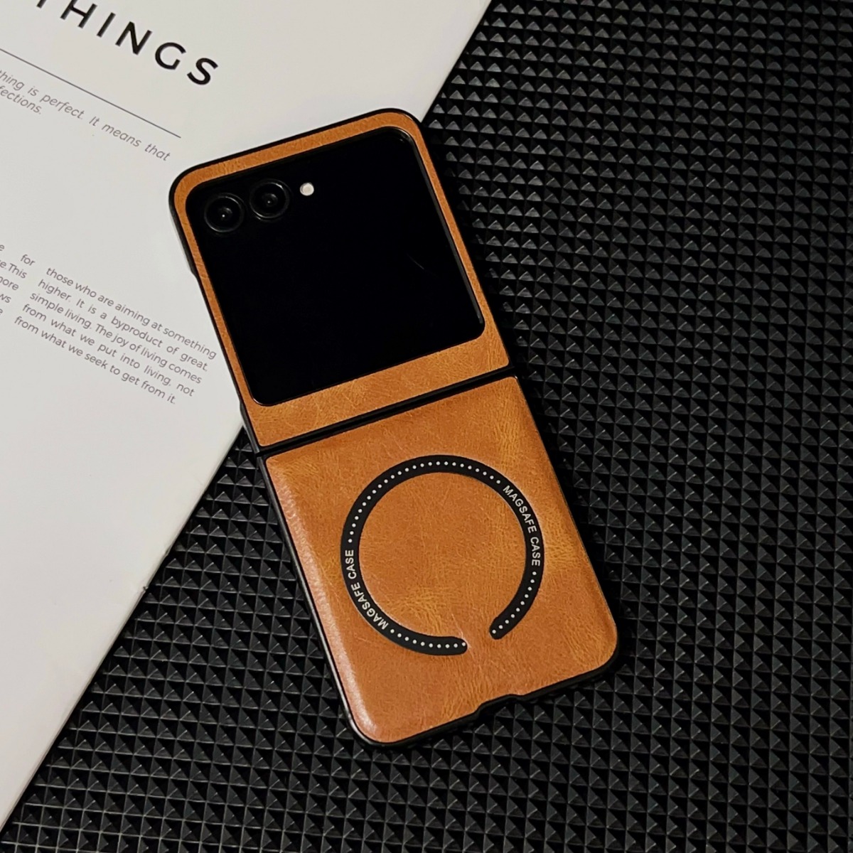 Retro Plain Vegan Leather Magn - Retro Handset Phone 评论和价格