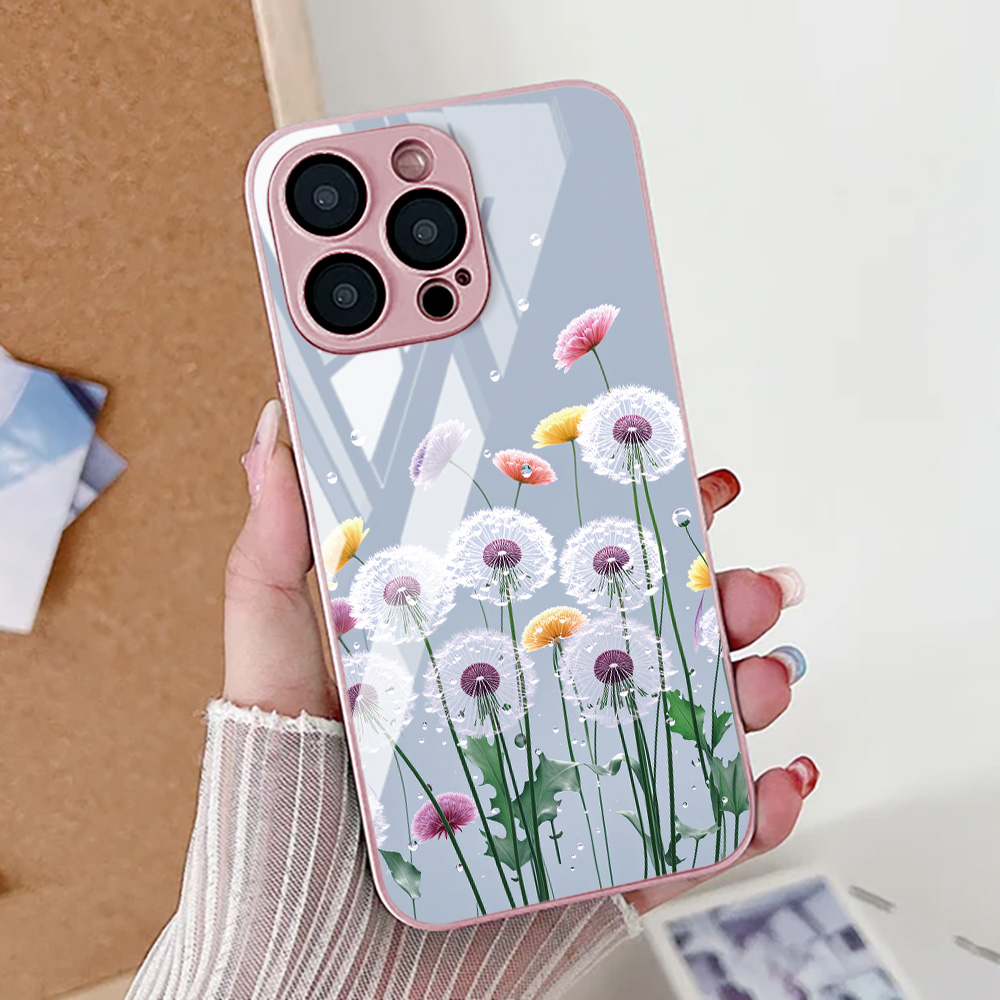 Lotus Flower Phone Case For iP - Tempered Glass Screen 评论和价格