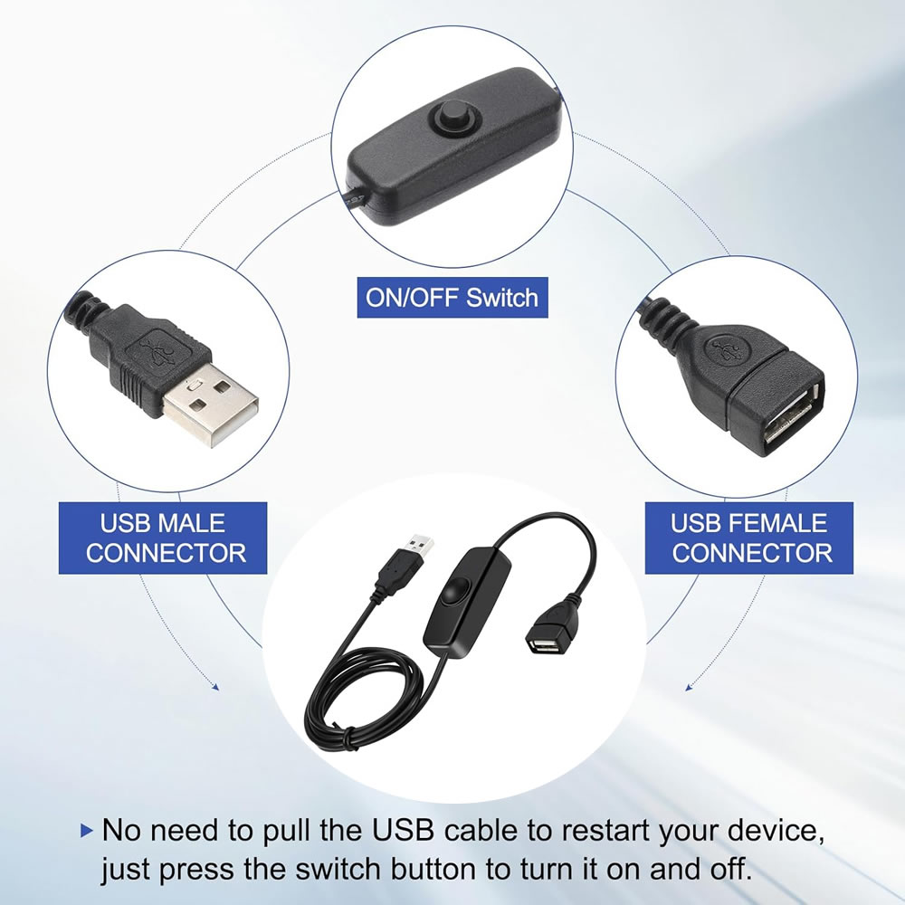 1M/2M USB Male to Female Exten - Led Flash Case 评论和价格