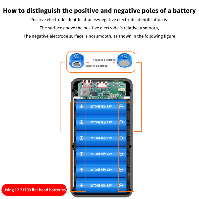【C】12*21700 Battery Holder 10W - Led Flash Case 评论和价格
